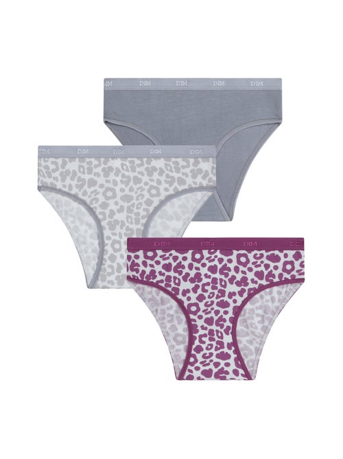 Lot de 3 Culottes fille Les Pockets Coton - Kiabi