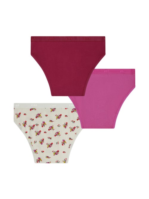 Lot de 3 Culottes fille Les Pockets Coton - Kiabi