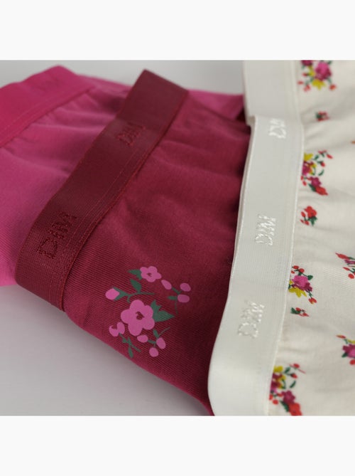 Lot de 3 Culottes fille Les Pockets Coton - Kiabi