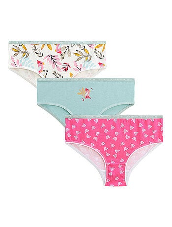 Lot de 3 culottes fille Love Jungle