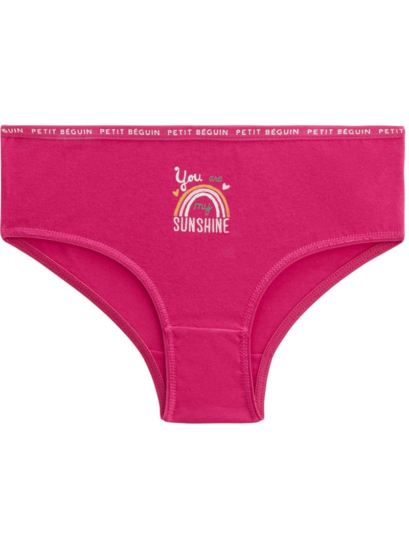 Lot de 3 culottes fille My Sunshine Rose - Kiabi