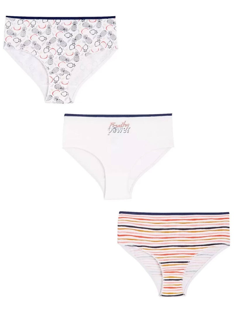 Lot de 3 culottes fille Pépin Multicolore - Kiabi
