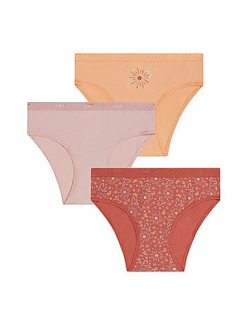 Lot de 3 Culottes fille Pockets Coton