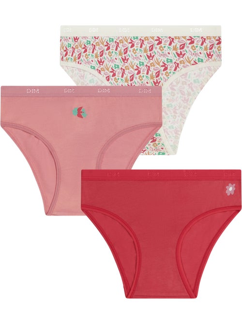 Lot de 3 Culottes fille Pockets Coton - Kiabi