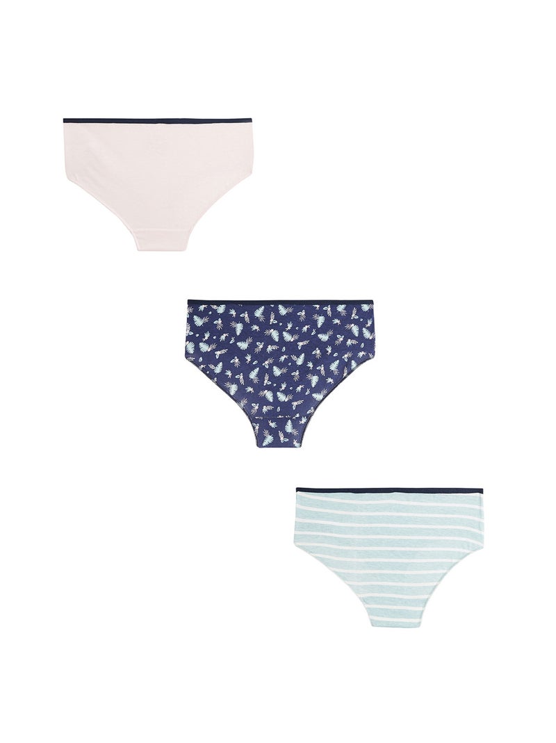 Lot de 3 culottes fille Rejane Multicolore - Kiabi