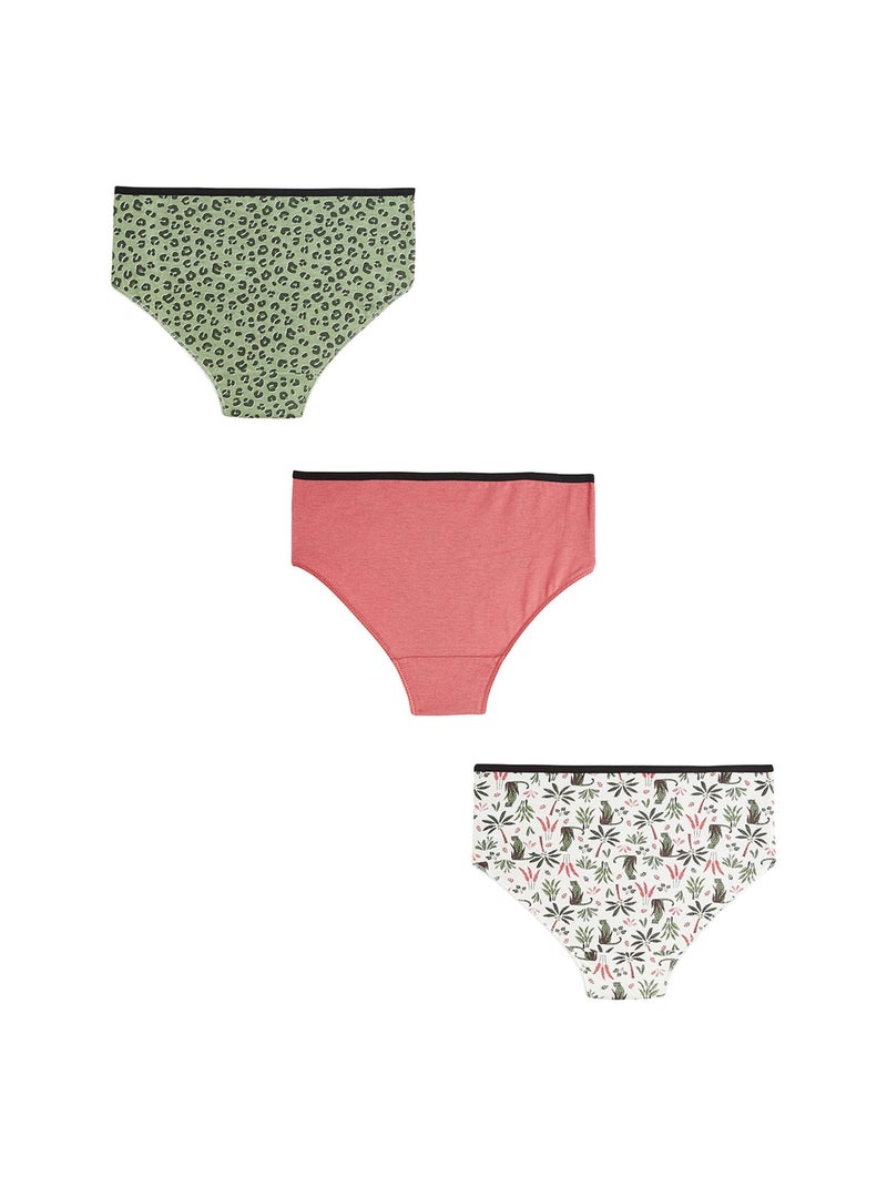 Lot de 3 culottes fille Rio Multicolore - Kiabi