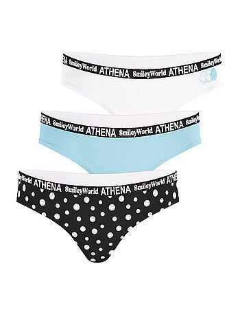 Lot de 3 culottes fille SmileyWorld® I Athena