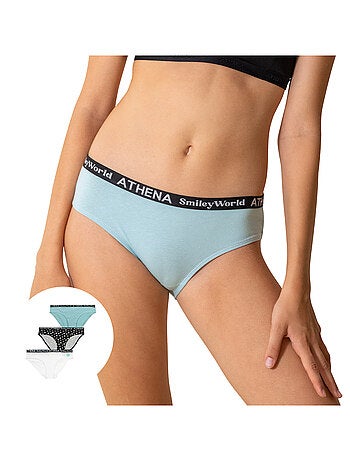 Lot de 3 culottes fille SmileyWorld® I Athena