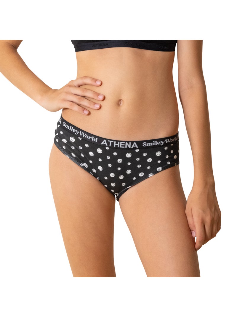 Lot de 3 culottes fille SmileyWorld® I Athena Bleu - Kiabi