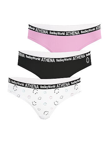 Lot de 3 culottes fille SmileyWorld® I Athena