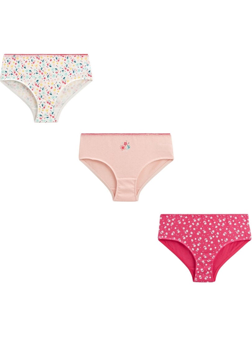 Lot De 10 Culottes Fantaisie Fille Vertbaudet - Imprimés Cœurs Et étoiles - 100% Coton - Taille Enfant - 7