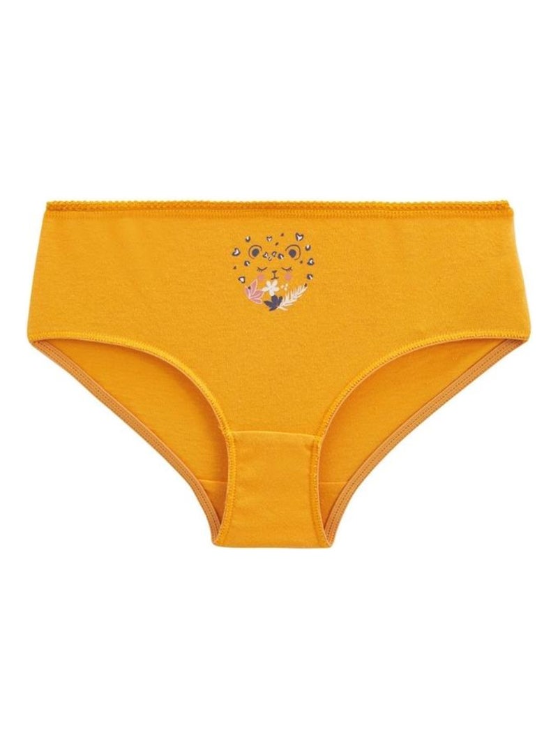 Lot de 3 culottes fille Vijungle Jaune - Kiabi