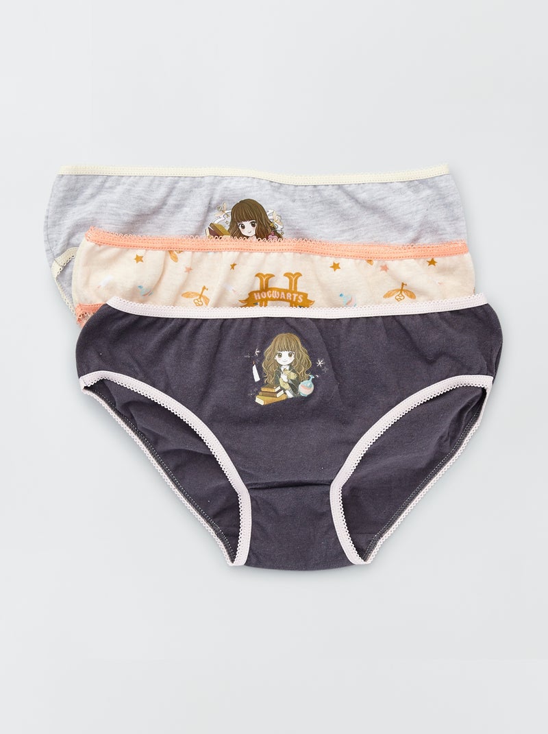 Lot de 3 culottes 'Harry Potter' rose/gris - Kiabi