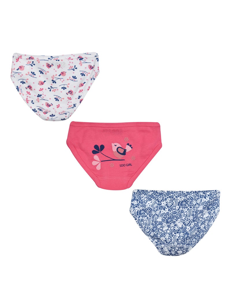 LOT DE 3 CULOTTES HELEA ENFANT Rose - Kiabi