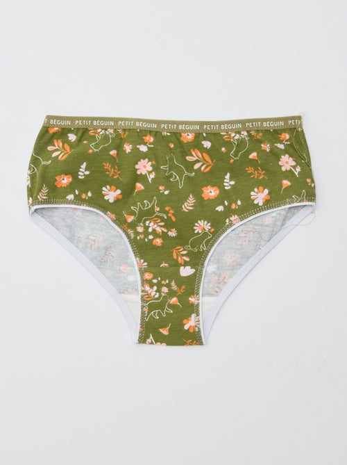 Lot de 3 culottes imprimé 'Petit Béguin' - Kiabi