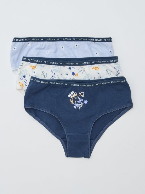 Lot de 3 culottes imprimé 'Petit Béguin' - Kiabi