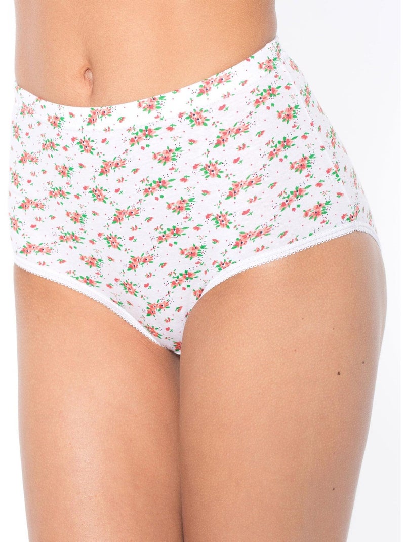 Lot de 3 culottes imprimées + 1 gratuite - DAXON Blanc Multicolore - Kiabi