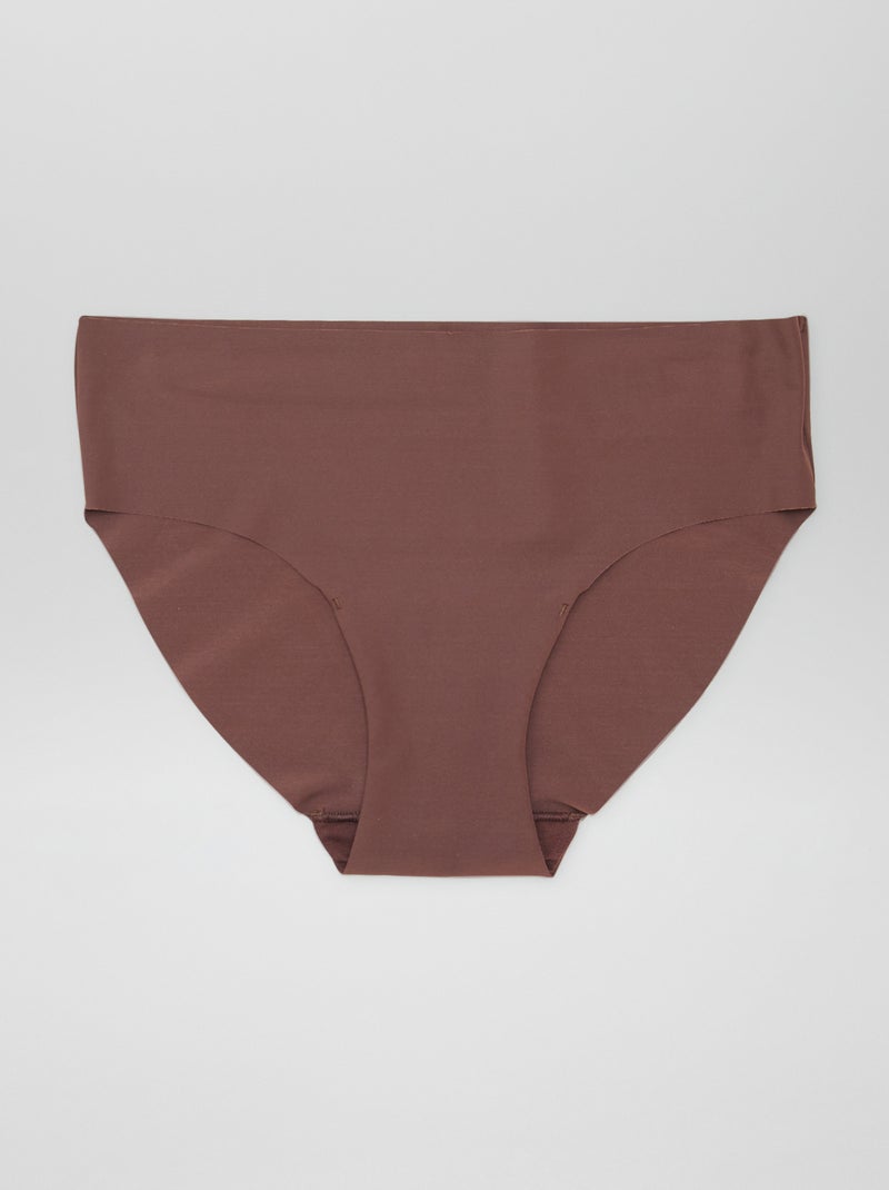 Lot de 3 culottes invisible Marron/beige - Kiabi