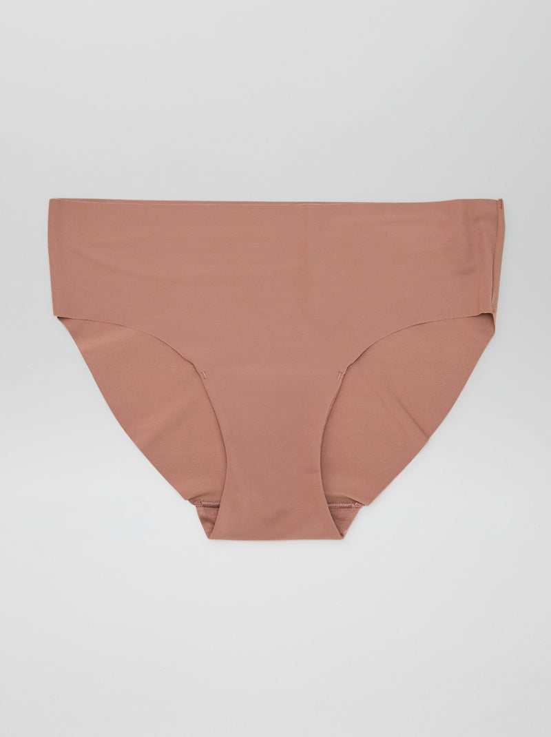 Lot de 3 culottes invisible Marron/beige - Kiabi