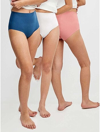 Lot de 3 culottes invisibles sans coutures en microfibre