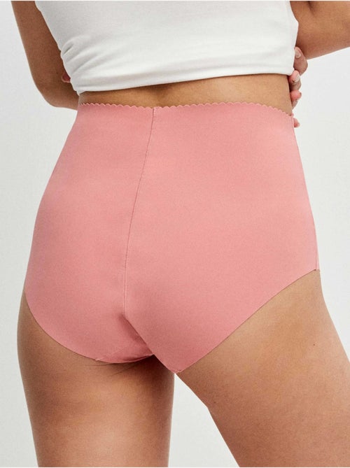 Lot de 3 culottes invisibles sans coutures en microfibre - Kiabi