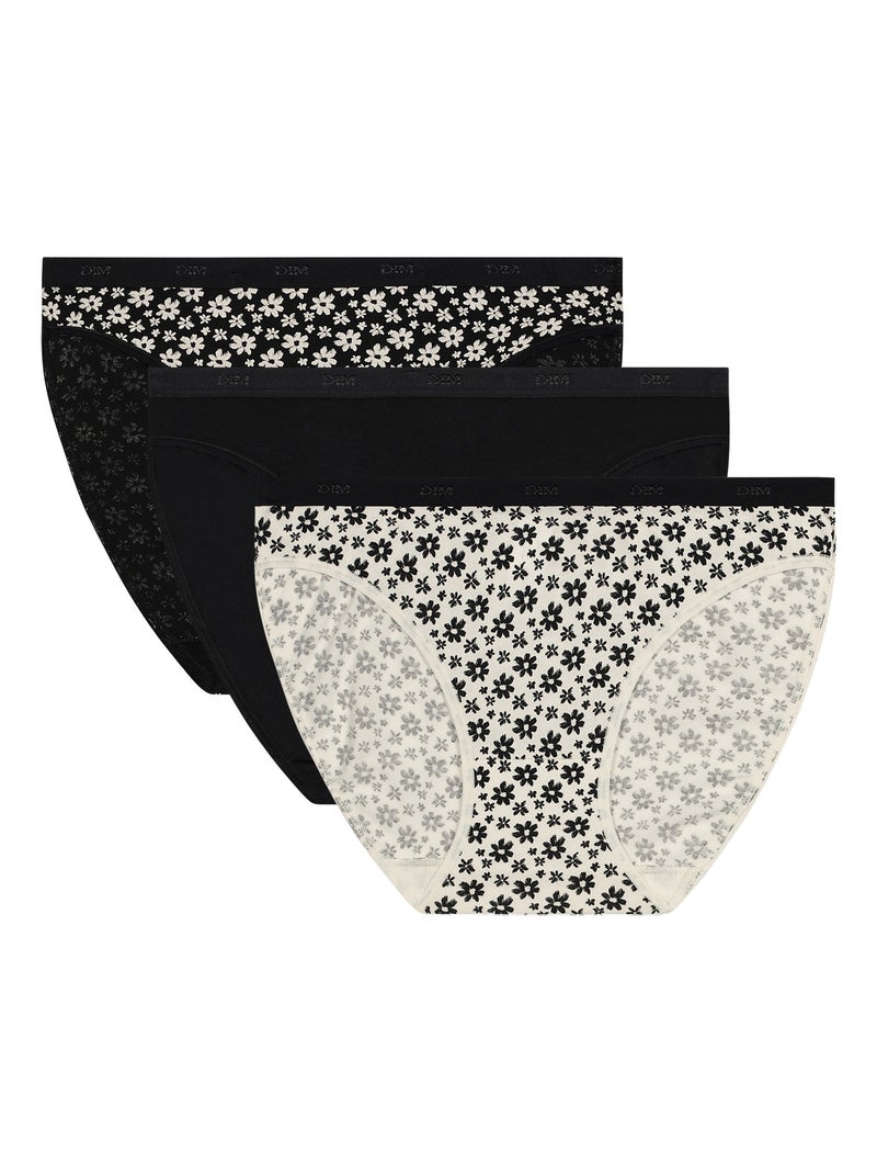 Lot de 3 Culottes Les Pockets Coton Blanc cassé - Kiabi