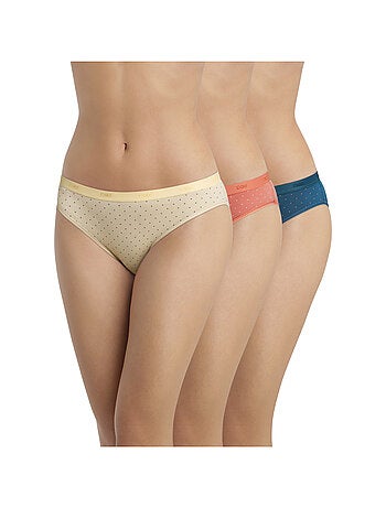 Lot de 3 Slips Coton Les Pockets Coton