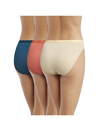 Lot de 3 Slips Coton Les Pockets Coton