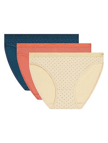 Lot de 3 Slips Coton Les Pockets Coton