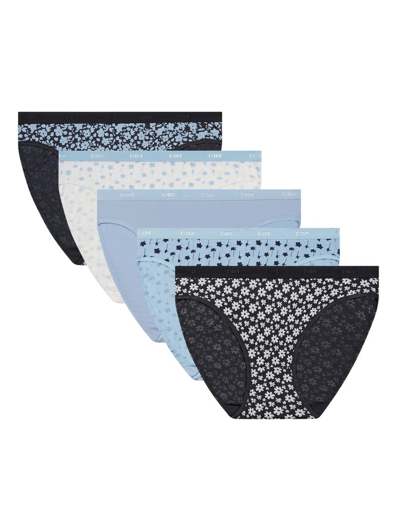 Lot de 3 Culottes Les Pockets Coton Bleu marine - Kiabi