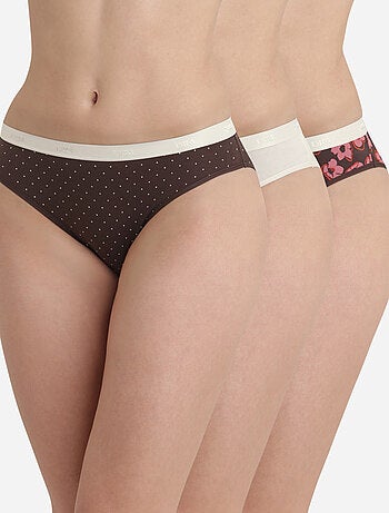 Lot de 3 Slips Coton Les Pockets Coton