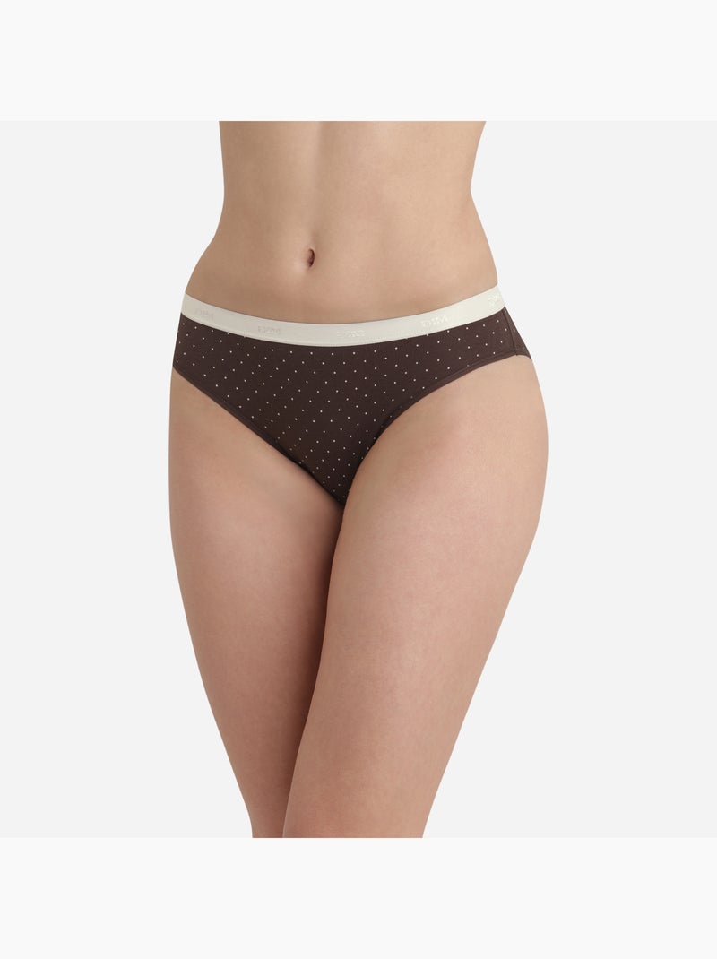 Lot de 3 Culottes Les Pockets Coton Marron foncé - Kiabi