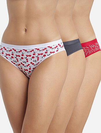 Lot de 3 Slips Coton Les Pockets Coton