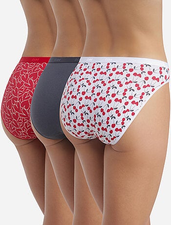 Lot de 3 Slips Coton Les Pockets Coton