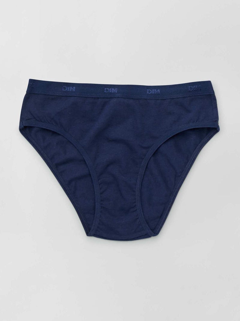 Lot de 3 culottes Les Pockets de 'DIM' blanc/bleu/rose - Kiabi