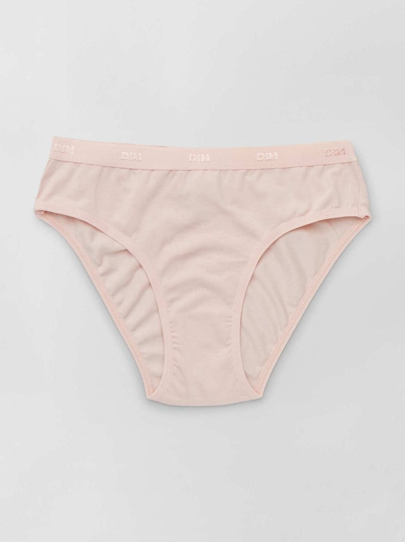 Lot de 3 culottes Les Pockets de 'DIM' blanc/bleu/rose - Kiabi