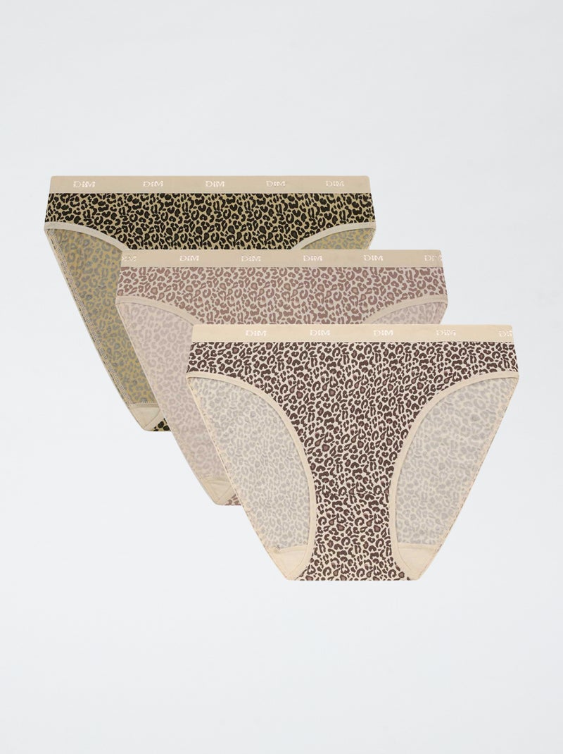 Lot de 3 culottes Les Pockets de 'DIM' Marron - Kiabi