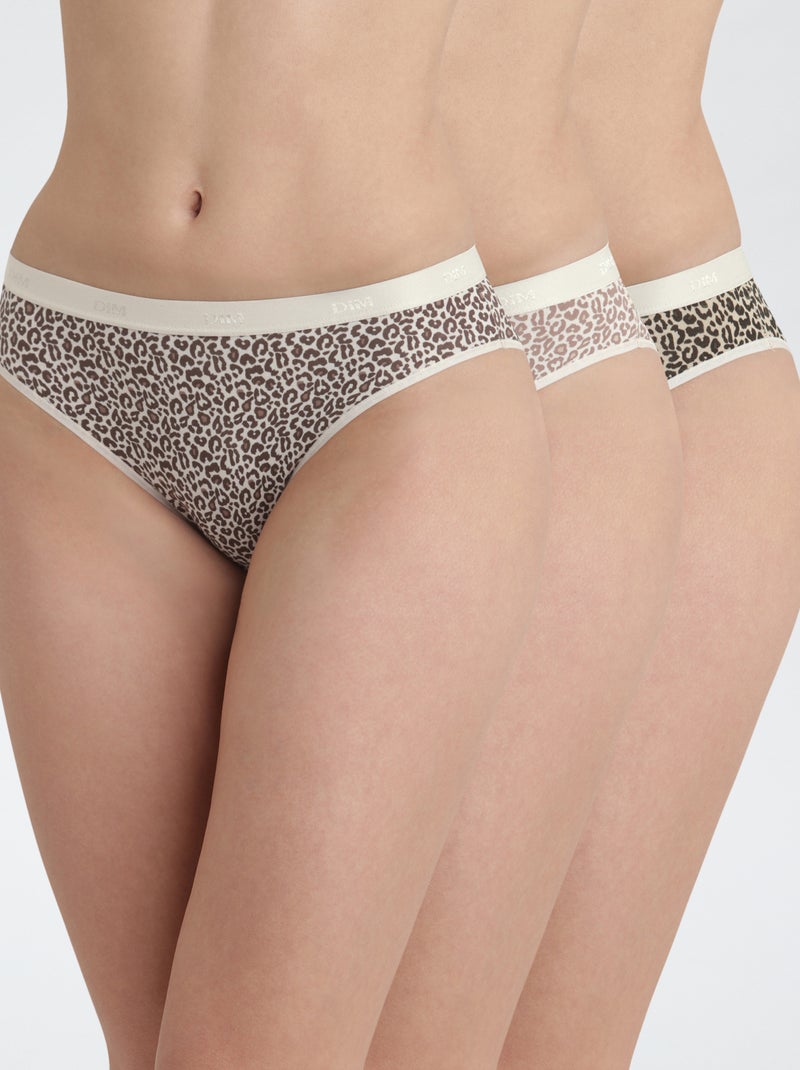 Lot de 3 culottes Les Pockets de 'DIM' Marron - Kiabi