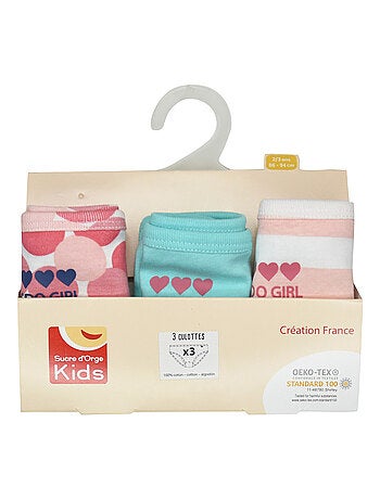 LOT DE 3 CULOTTES LISIAS ENFANT