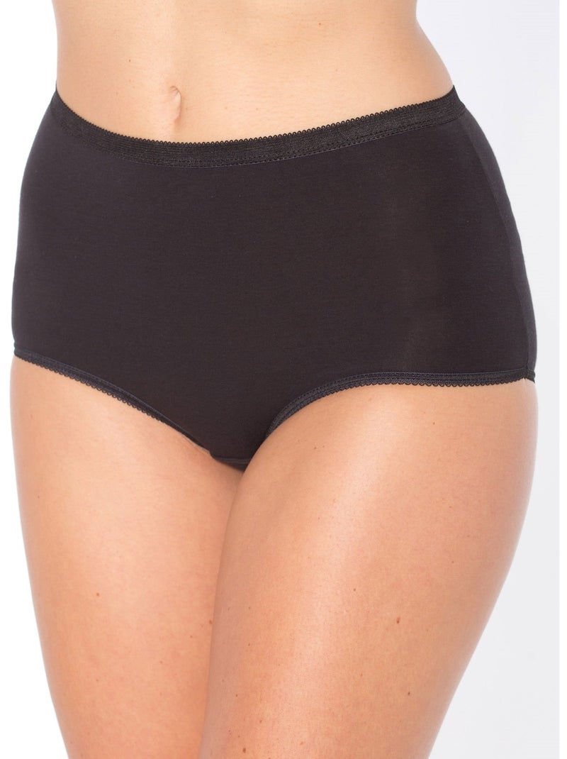 Lot de 3 culottes maxi - DAXON Noir Noir - Kiabi