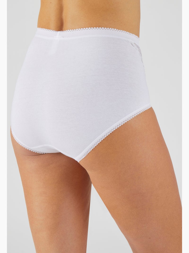 Lot de 3 culottes maxi assorties - damart Blanc Blanc - Kiabi