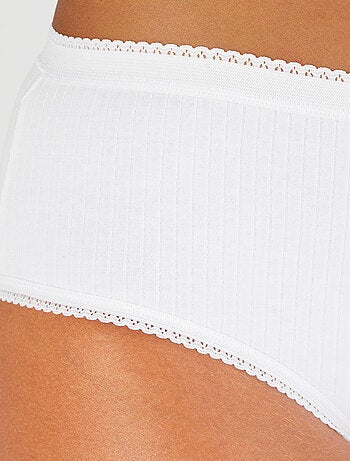 Lot de 3 culottes maxi côtes plates - damart