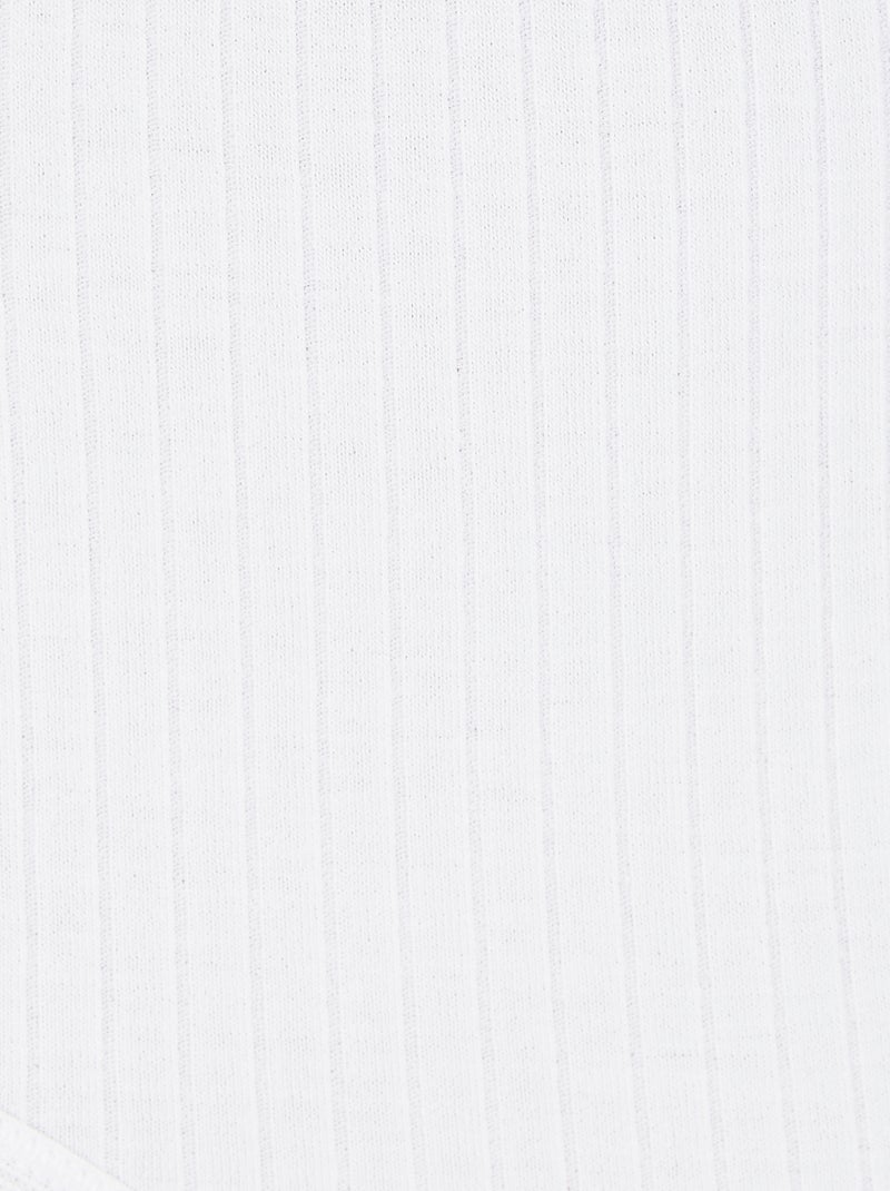 Lot de 3 culottes maxi côtes plates - Damart Blanc - Kiabi