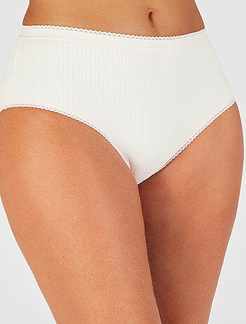 Lot de 3 culottes maxi côtes plates - damart