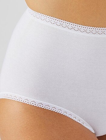 Lot de 3 culottes maxi coton stretch + 1 GRATUITE. - Damart