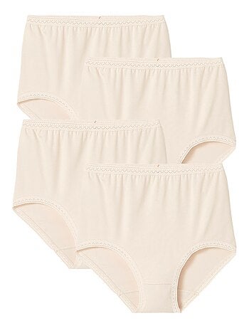 Lot de 3 culottes maxi coton stretch + 1 gratuite. - damart