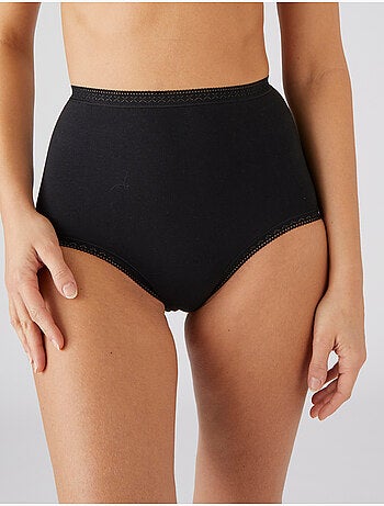 Lot de 3 culottes maxi coton stretch + 1 gratuite. - damart