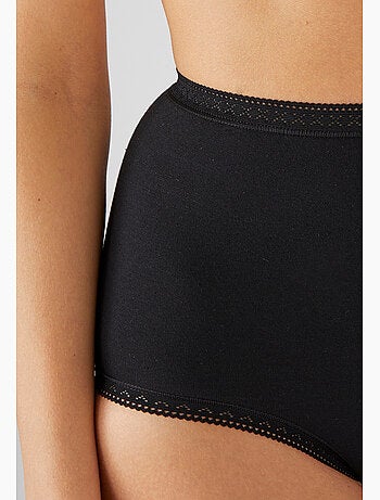 Lot de 3 culottes maxi coton stretch + 1 gratuite. - damart