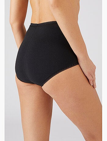 Lot de 3 culottes maxi coton stretch + 1 gratuite. - damart