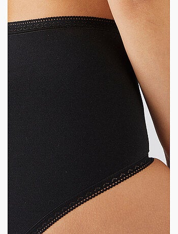 Lot de 3 culottes maxi coton stretch + 1 gratuite. - damart